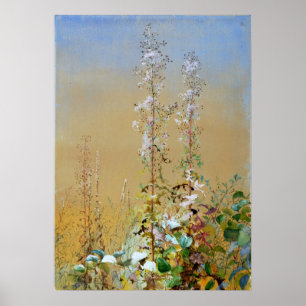 Poster Flores Selvagens Fidelia Bridges Aquarela Arte Fin