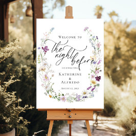 Poster Flores Selvagens Na Noite Antes do Ensaio Bem-Vind