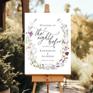 Poster Flores Selvagens Na Noite Antes do Ensaio Bem-Vind