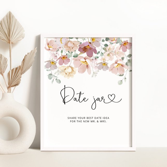 Poster Flores selvagens namoram ideias noturnas. Jogo de  (Criador carregado)