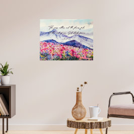 Poster Flores silvestres, a Palavra de Deus permanece