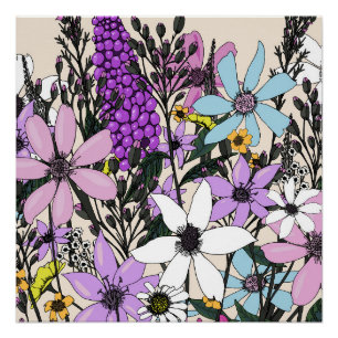 Póster Flores Silvestres de Verão