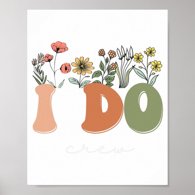 Poster Flores Silvestres Eu Faço Tripulação Despedida de  (Frente)