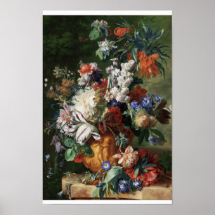 Poster Flores Vases Art Vintage Flores