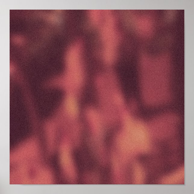 Póster Flores Vermelhas NYC Sidewalk Hour Crowd (Frente)