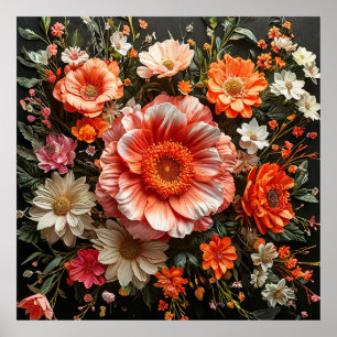 Poster Flores vibrantes