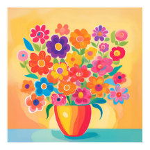 Flores Vibrantes na Simplicidade