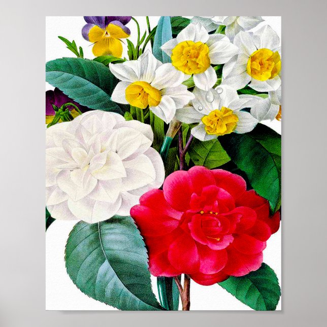 Poster Flores Vintage (Frente)