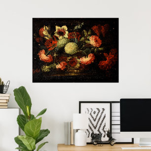 Poster Flores Vintage