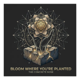 Póster Floresça Onde Você Está Plantado