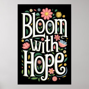 Poster Florescer com Esperança