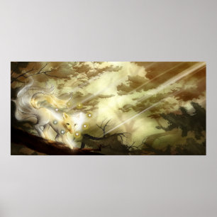 Poster Floresta atada nove da raposa