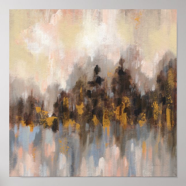 Póster Floresta Azul I (Frente)