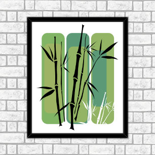 Poster Floresta Bamboo