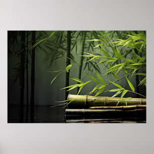 Poster Floresta Bambosa Tranquilo Natureza Pacífica