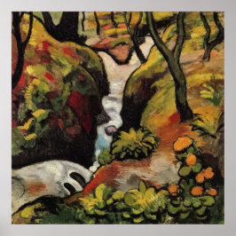 Poster Floresta Brook por August Macke Expressionismo Vin