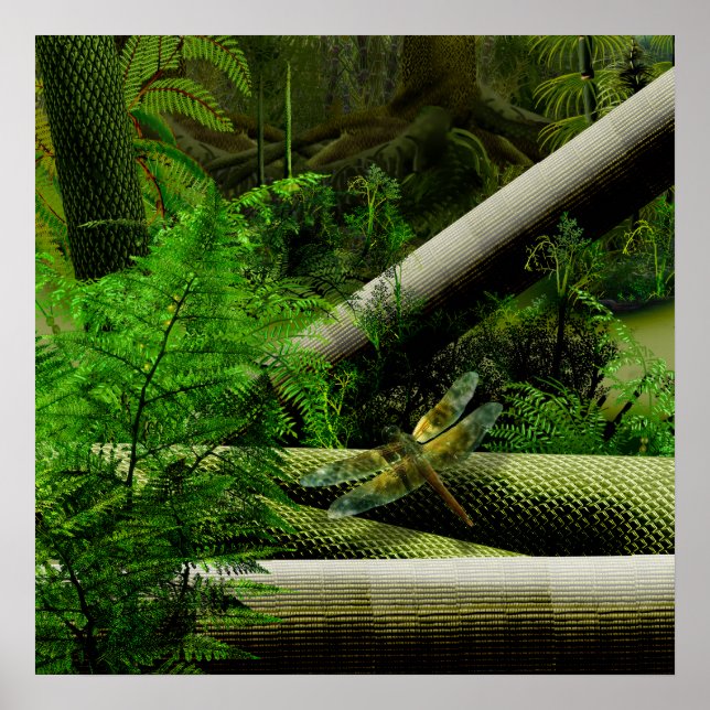 Poster floresta carbonífera (Frente)