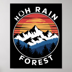 Poster Floresta Chuvosa Hoh Floresta Tropical Parque Naci