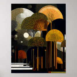 Poster Floresta da Meia-Noite #4 - Download Digital 4x5