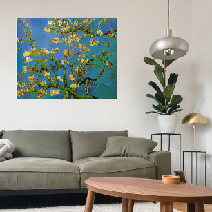 Poster Floresta de Amêndoa Brilhante por Vincent van Gogh