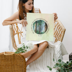 Poster Floresta de Aquarela de Cotação Muir