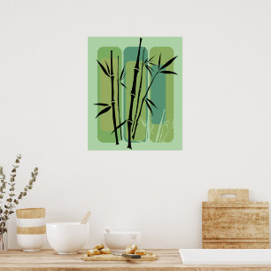 Poster Floresta de Bambu