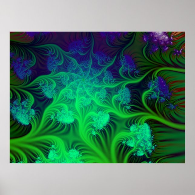 Póster floresta de brócolis (Frente)