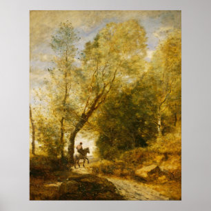 Poster Floresta de Coubron - Jean-Baptiste - Corot Fine A