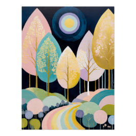 Póster Floresta de Lumina