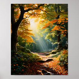 Poster Floresta de luz