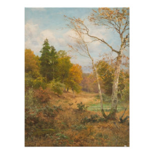 Póster Floresta de Outono – Heinrich Böhmer