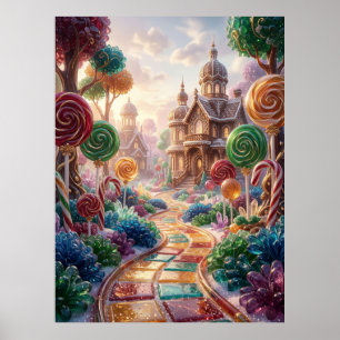 Poster Floresta de Sonhos em Doces de Luxo