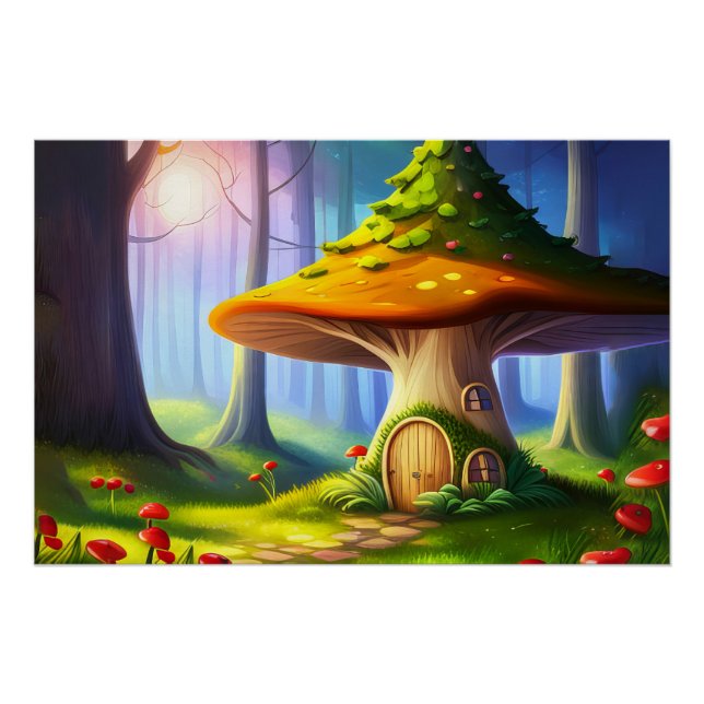 Póster Floresta de Storybook (Frente)