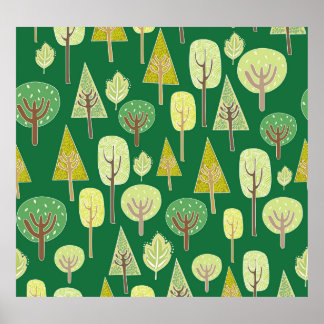 Poster Floresta de Verão: Design inspirado na natureza