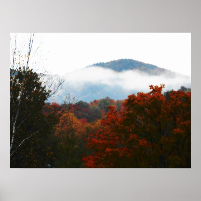 Póster Floresta do outono de Altos Picos Adirondacks (Frente)