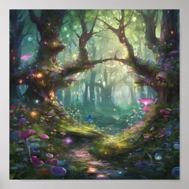 Poster Floresta Encantada (Frente)