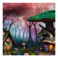 Floresta Encantada Dreamscape Mushroom Fantasy Fai