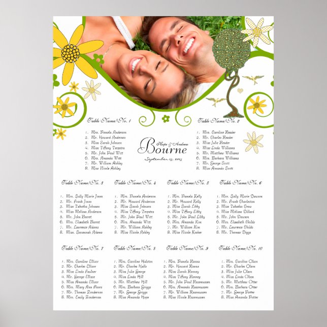 Poster Floresta Encantada Patchwork Floral Conto de Fadas (Frente)