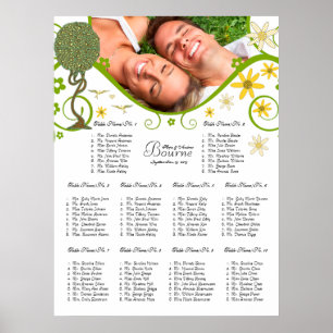 Póster Floresta Encantada Remendada Conto de Fadas Floral