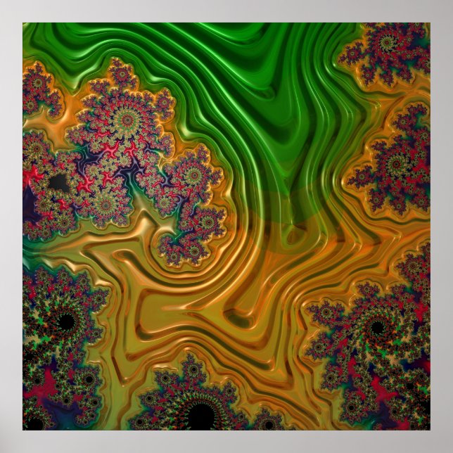 Poster Floresta Fractal (Frente)