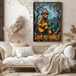 Poster Floresta Harmonia: Tree Tune do Urso