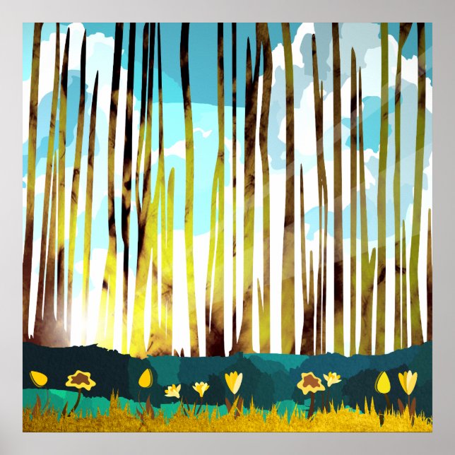 Poster Floresta Matinal (Frente)