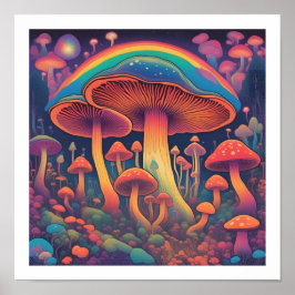 Poster Floresta Mushroom