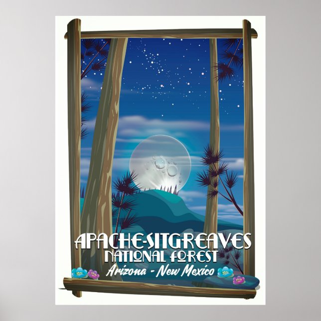 Poster Floresta Nacional Apache-Sitgreaves (Frente)