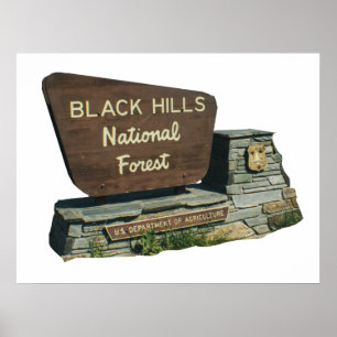 Poster Floresta Nacional das Colinas Negras