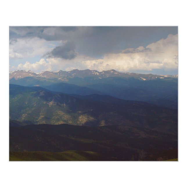 Póster Floresta Nacional das Montanhas Rochosas Lindas (Frente)