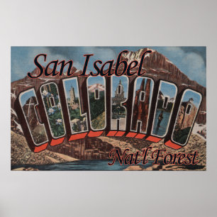 Póster Floresta nacional de San Isabel, Colorado