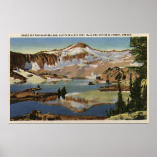 Póster Floresta nacional de Wallowa, OU