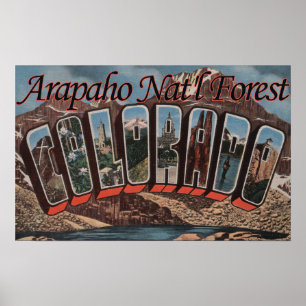 Póster Floresta nacional do Arapaho, Colorado