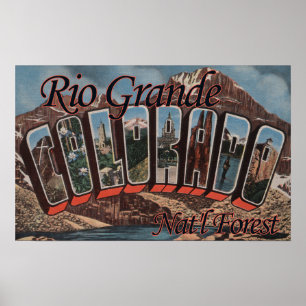 Póster Floresta nacional do Rio Grande, Colorado